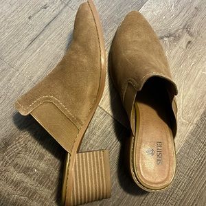 Suede Mules